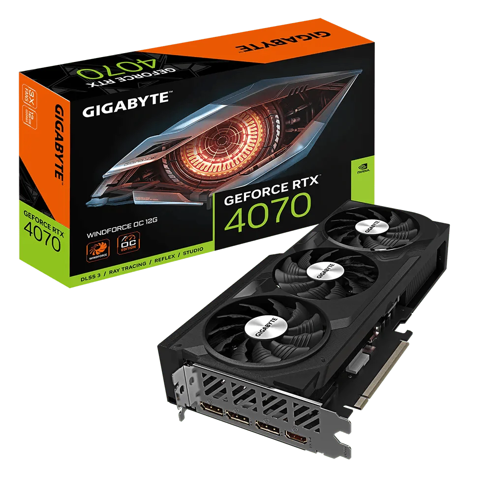 Gigabyte RTX 4070 WindForce OC 12GB Graphics Card
