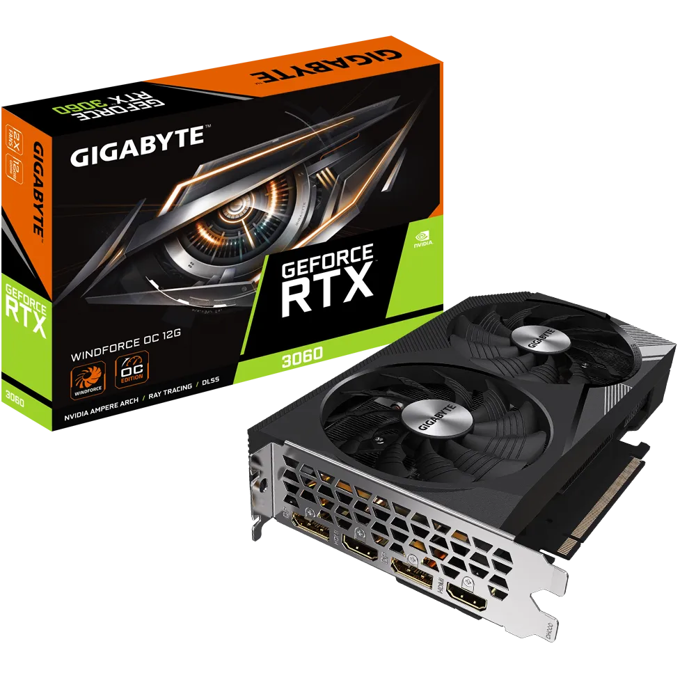 12GB Gigabyte RTX 3060 Windforce OC V2