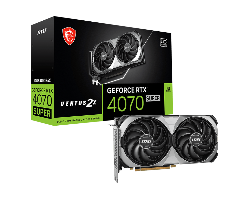 MSI RTX 4070 SUPER 12G Ventus 2X OC Graphics Card