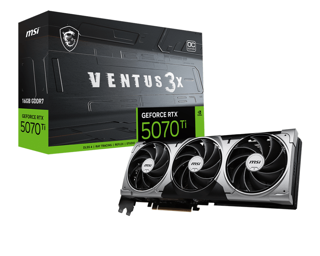 MSI RTX 5070 Ti Ventus 3X OC 16GB Graphics Card