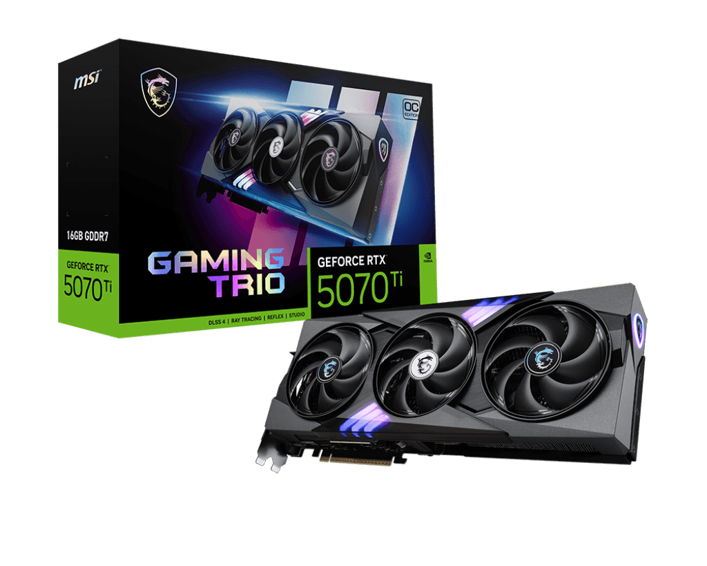 MSI RTX 5070 Ti Gaming Trio OC Plus 16GB Graphics Card