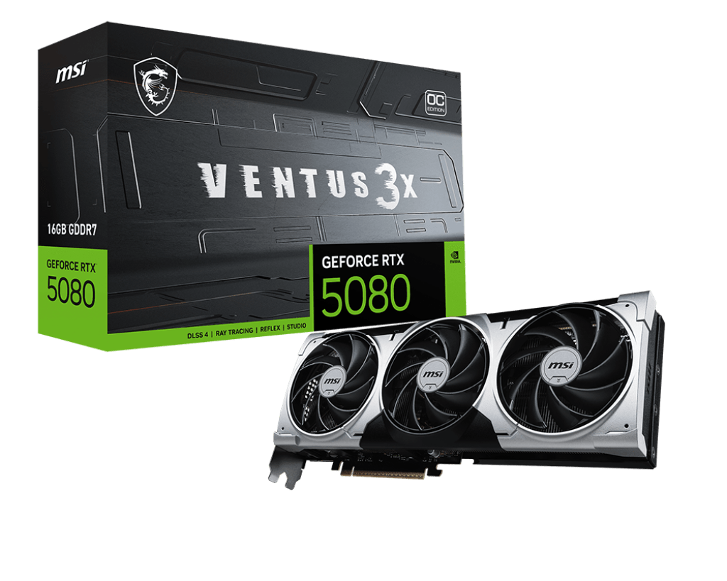 MSI RTX 5080 Ventus 3X OC Plus 16GB Graphics Card