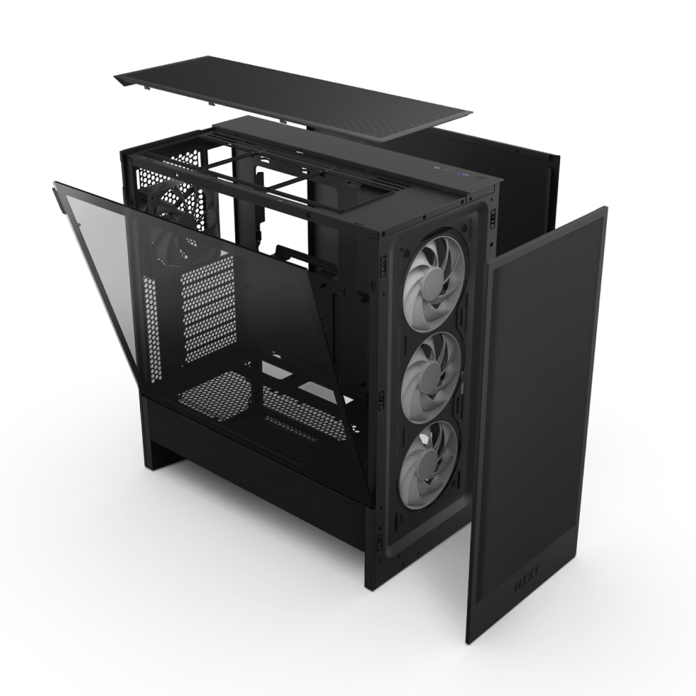 NZXT H5 Flow RGB 2024 Black ATX Mid Tower PC Case