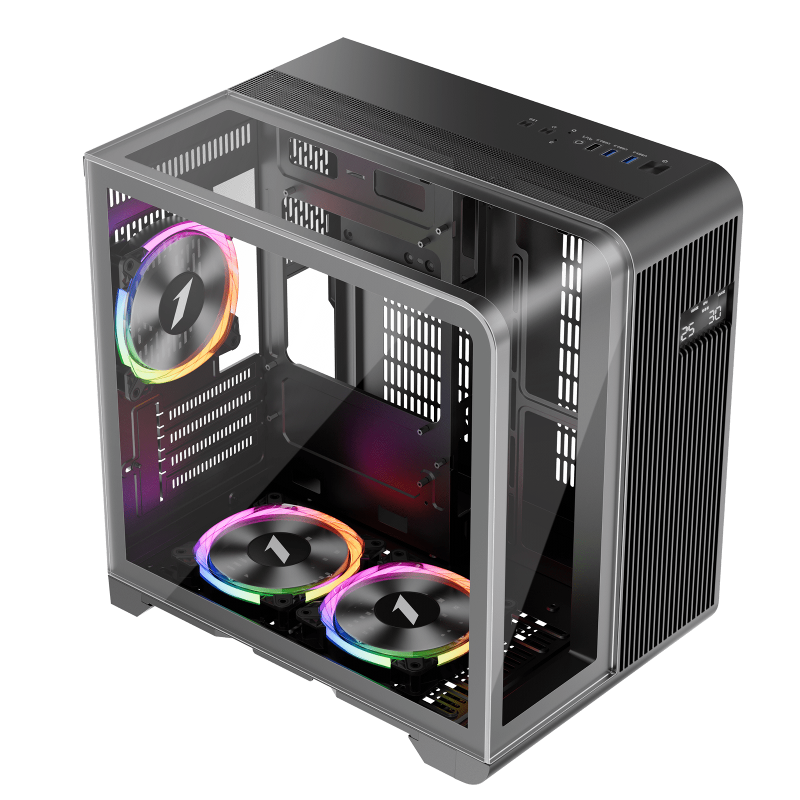 1st Player RT5 ARGB Black Micro-ATX Case