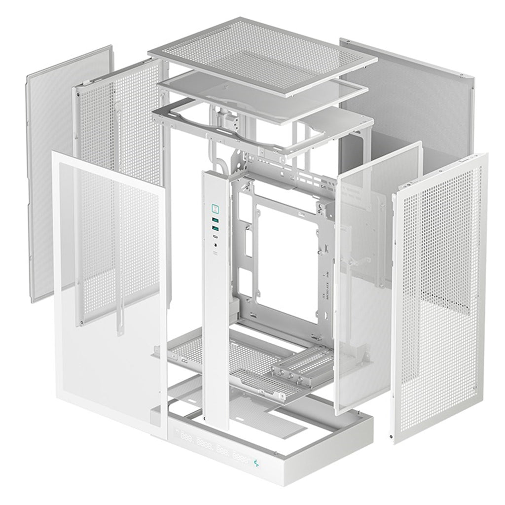Deepcool CH270 Digital White Micro-ATX PC Case