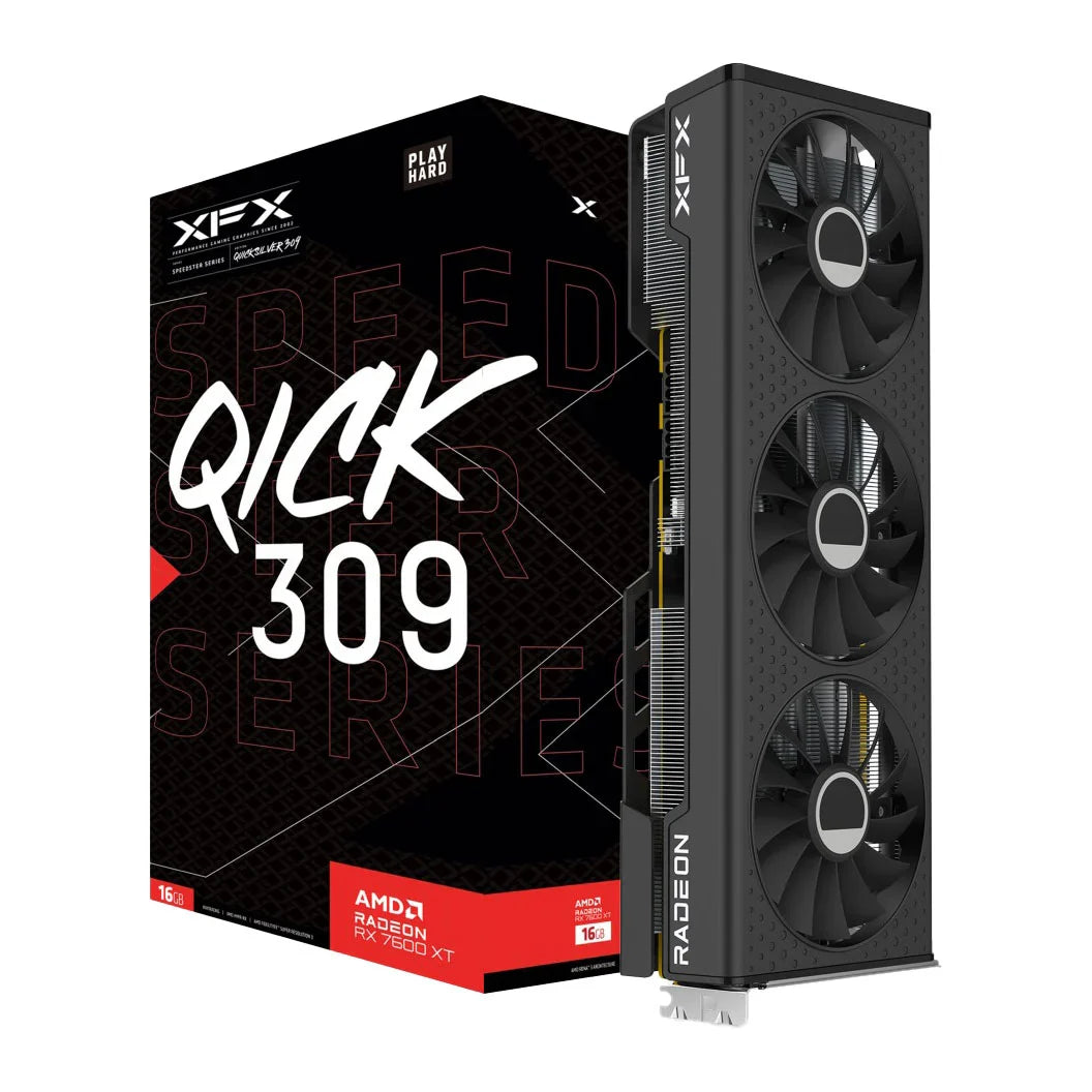 XFX Radeon RX 7600 XT Speedster QICK 309 16GB Graphics Card