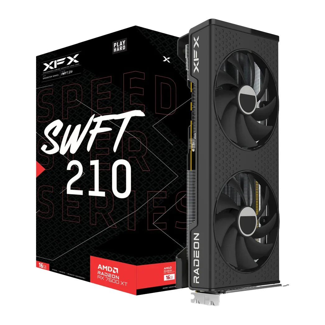 XFX Radeon RX 7600 XT Speedster SWFT 210 16GB Graphics Card