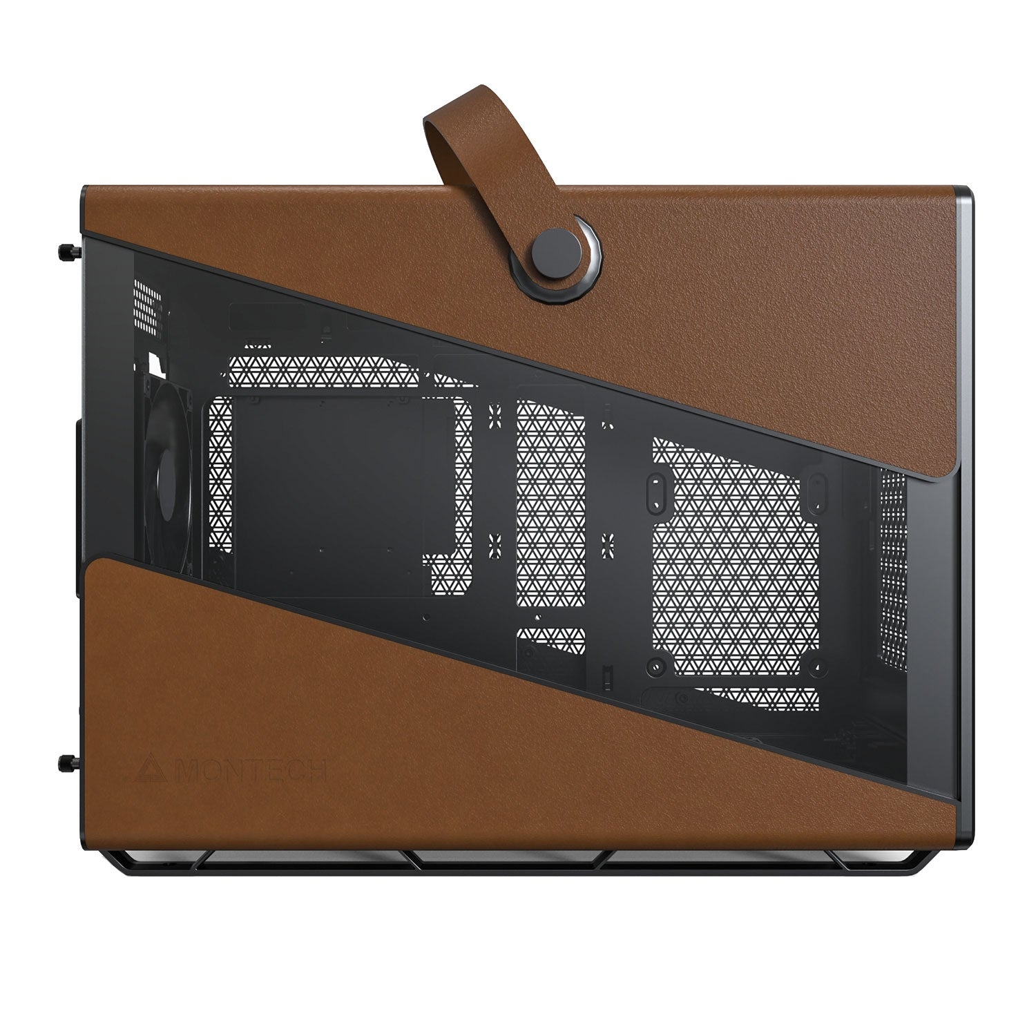 Montech Heritage Pro Black Leather Micro-ATX PC Case