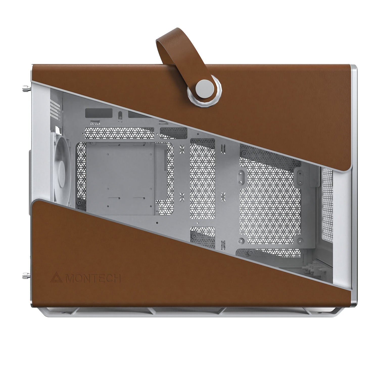 Montech Heritage Pro White Leather Micro-ATX PC Case