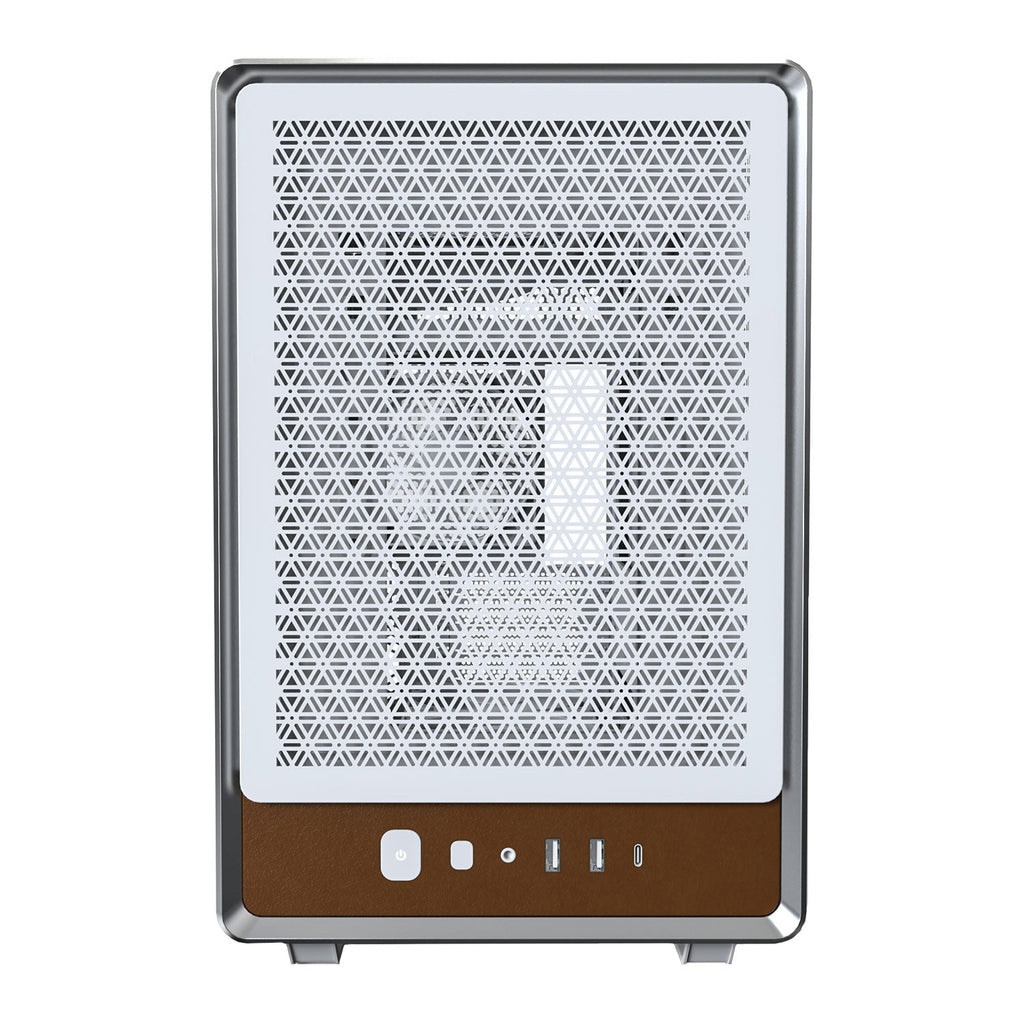 Montech Heritage Pro White Leather Micro-ATX PC Case