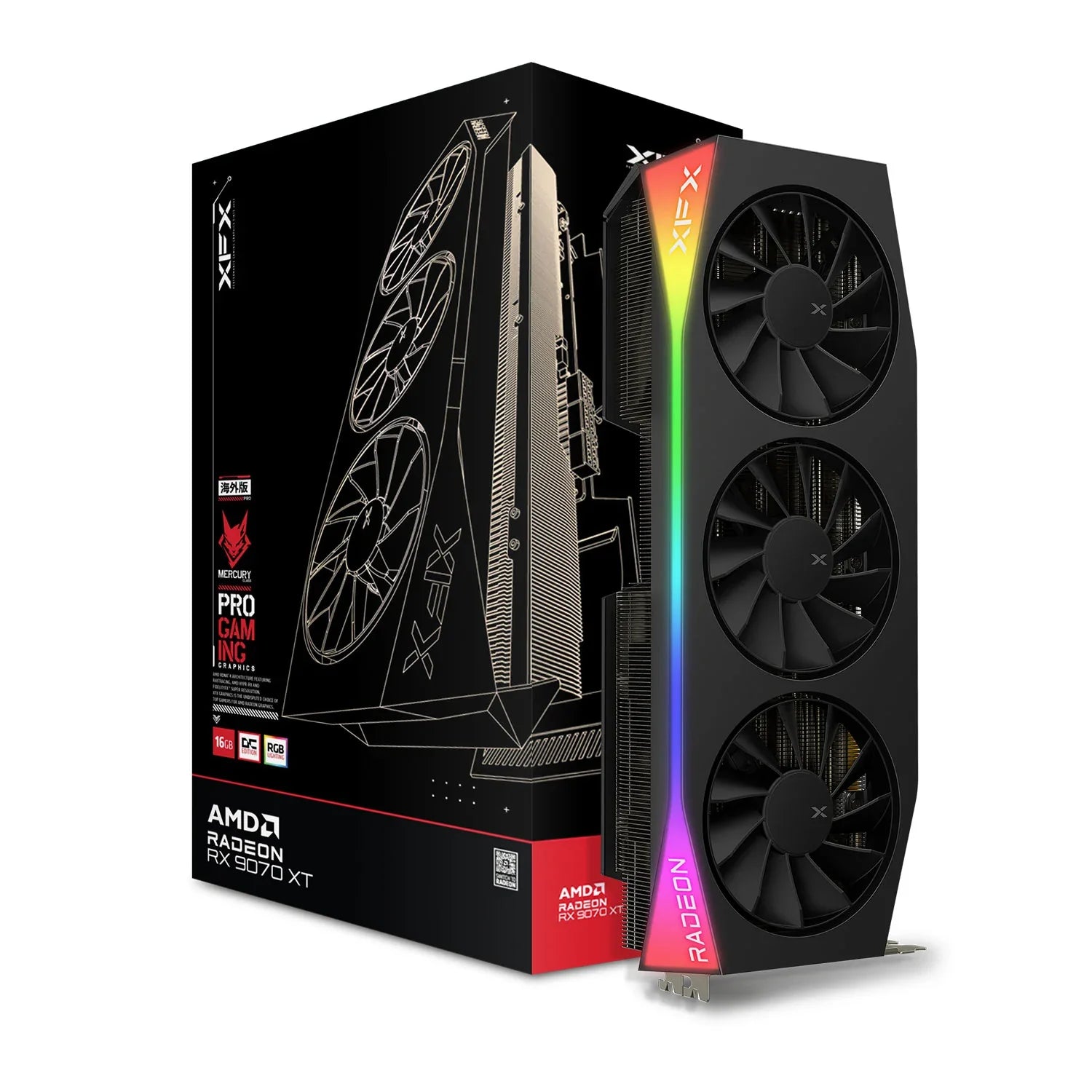 XFX RX 9070 XT Mercury OC RGB 16GB Graphics Card