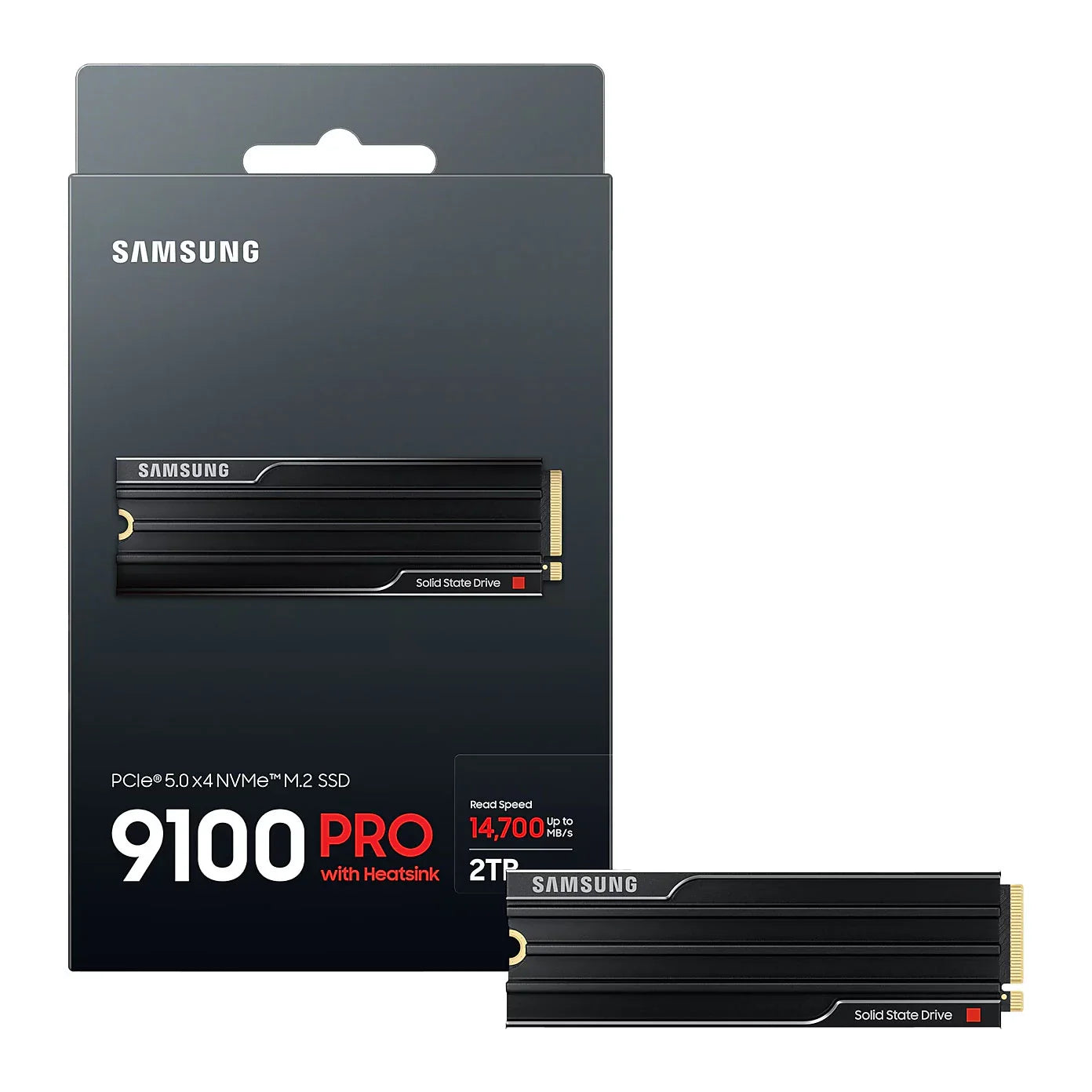 2TB Samsung 9100 Pro w/ Heatsink PCIe 5.0 NVMe M.2 SSD