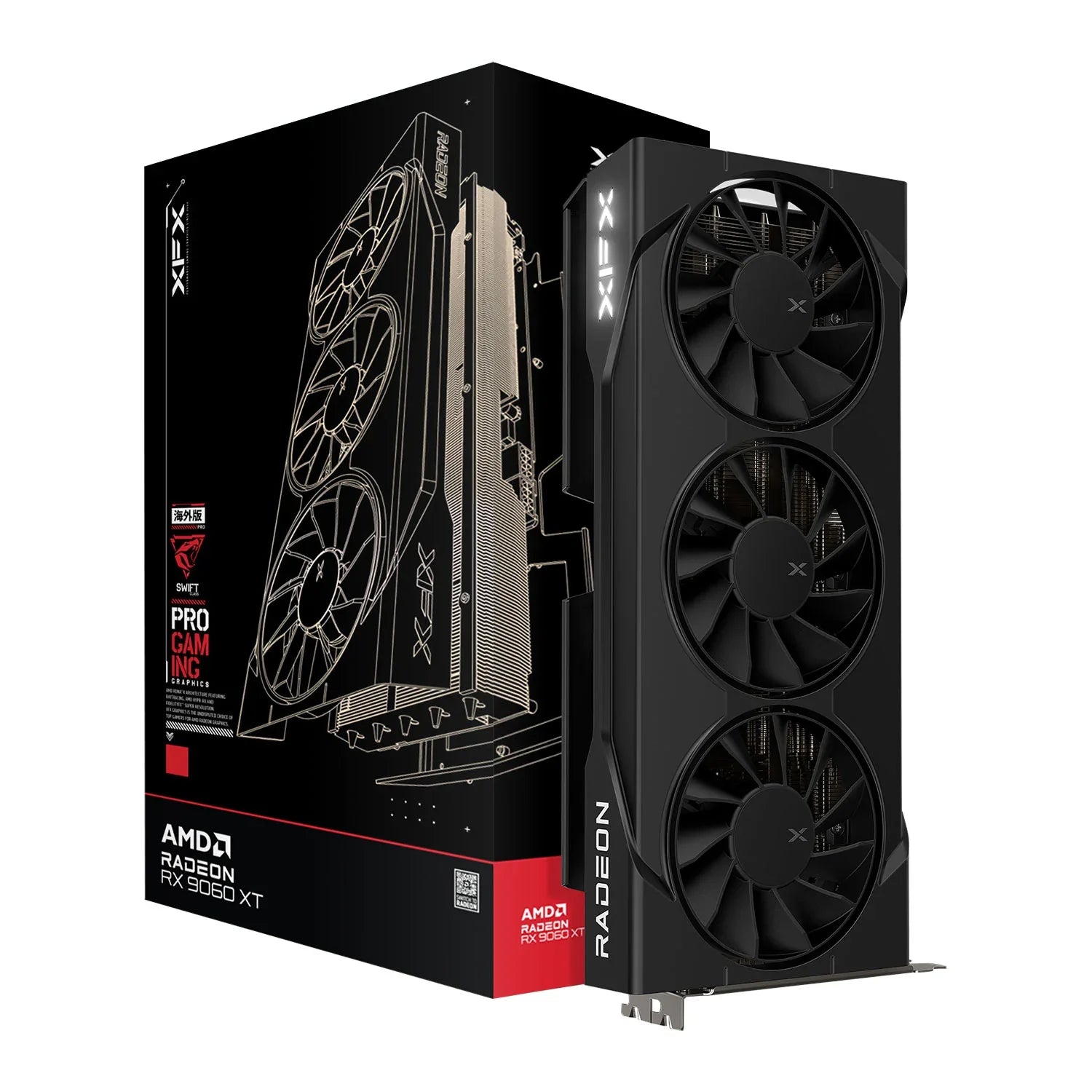 XFX RX 9060 XT Swift Gaming Triple Fan 16GB Graphics Card