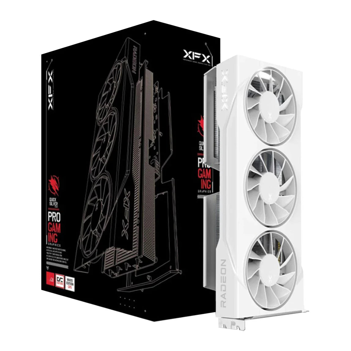 XFX RX 9060 XT Swift Gaming Triple Fan White 16GB Graphics Card