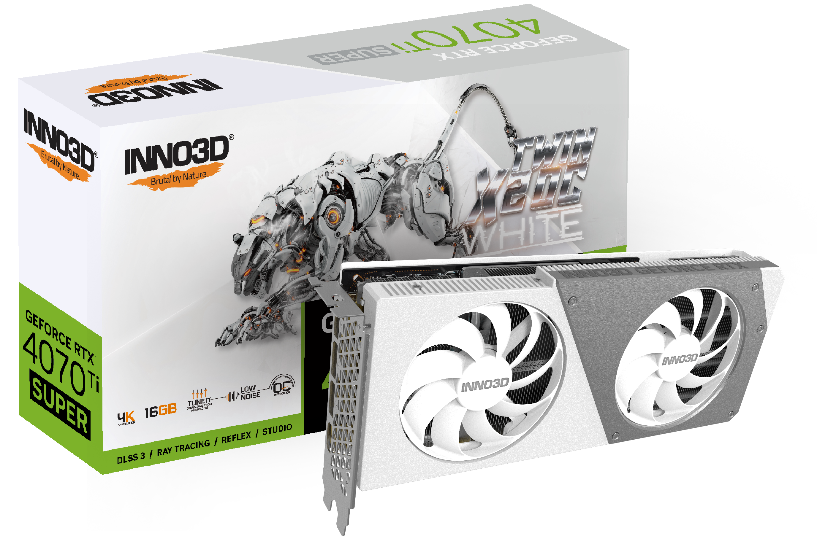 Inno3D RTX 4070 Ti SUPER Twin X2 OC White 16GB Graphics Card