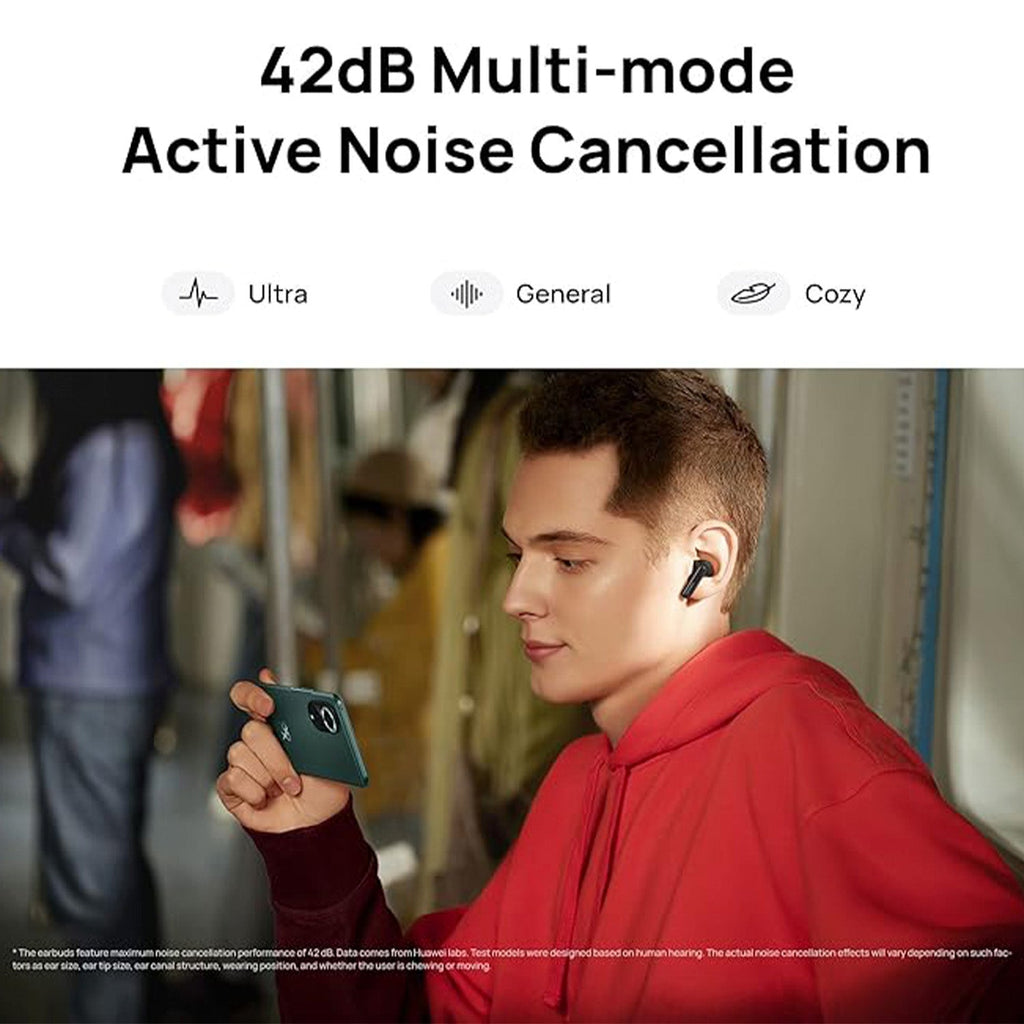 HUAWEI FreeBuds 5i Wireless Earbuds | Noise Cancelling Earphones | Long Lasting Battery Life | 10 mm dynamic driver | Bluetooth 5.2 | Water Resistant in-Ear Headphones - Nebula Black  (55036653)