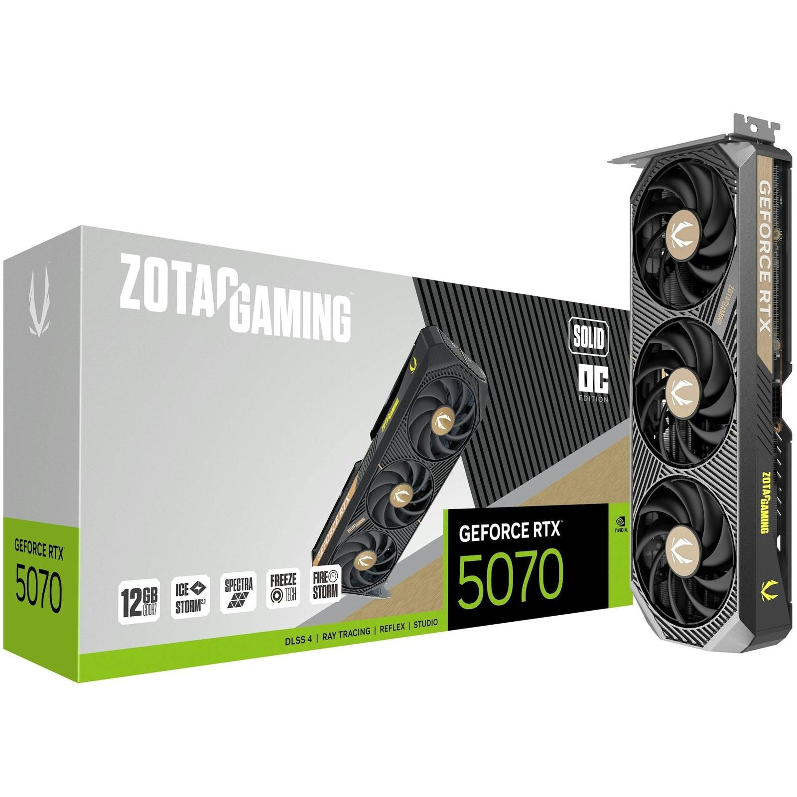 ZOTAC RTX 5070 Solid OC 12GB Graphics Card