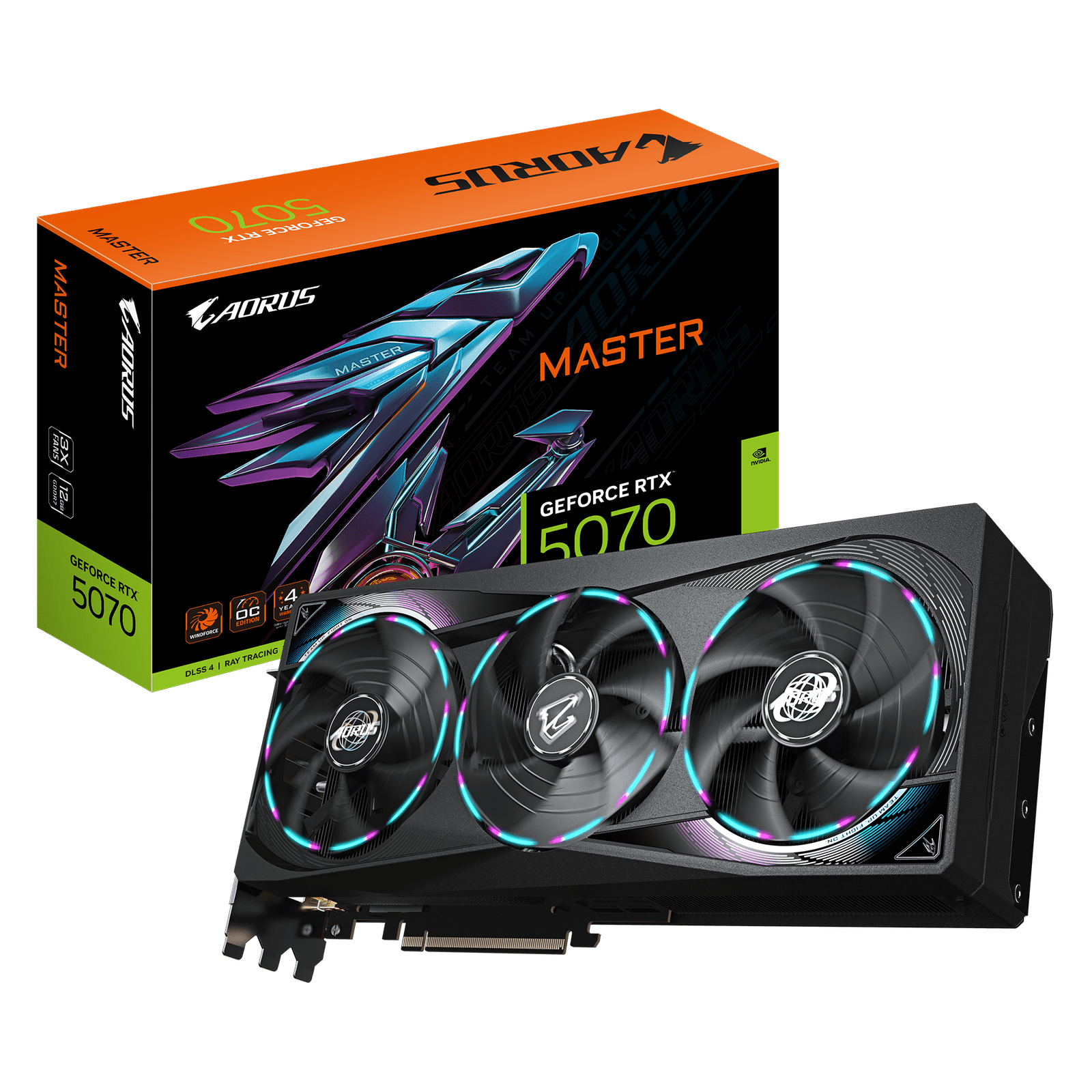 Gigabyte RTX 5070 Aorus Master 12GB Graphics Card