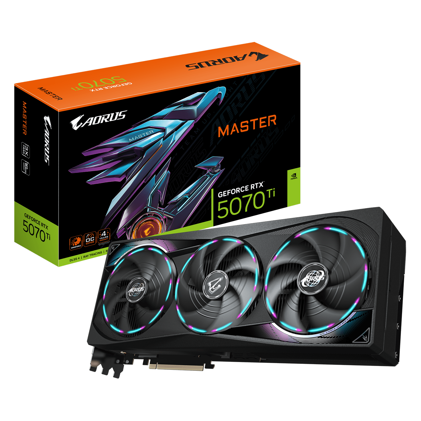Gigabyte RTX 5070 Ti Aorus Master 16GB Graphics Card