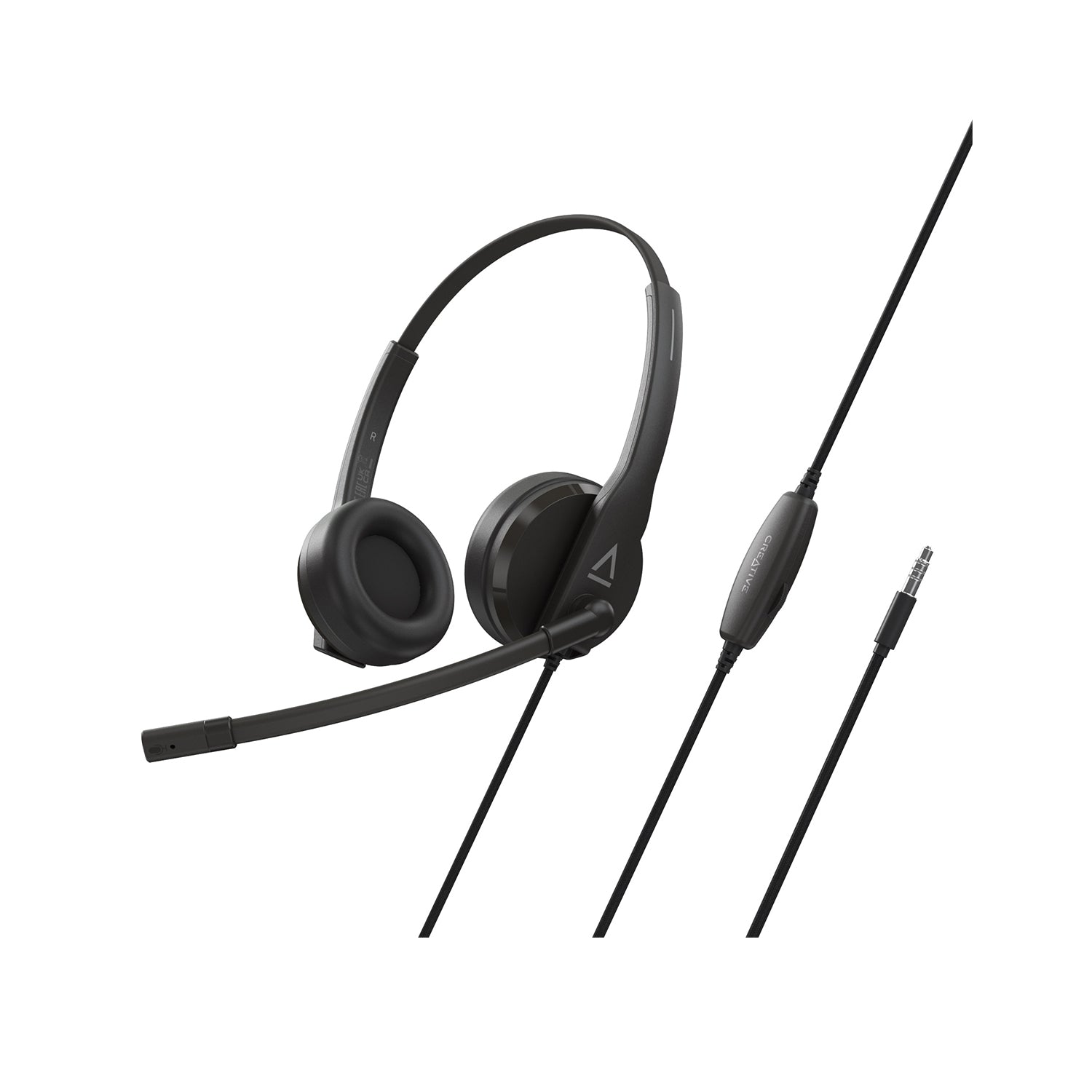 Creative HS-230 Analog Headset With Noise-Cancelling Mic and Inline Remote Control. 40 mm Neodymium Drives Plug-and-Play. Compatible With any PC or Mac Computer USB-A Port - (51EF1110AA000)