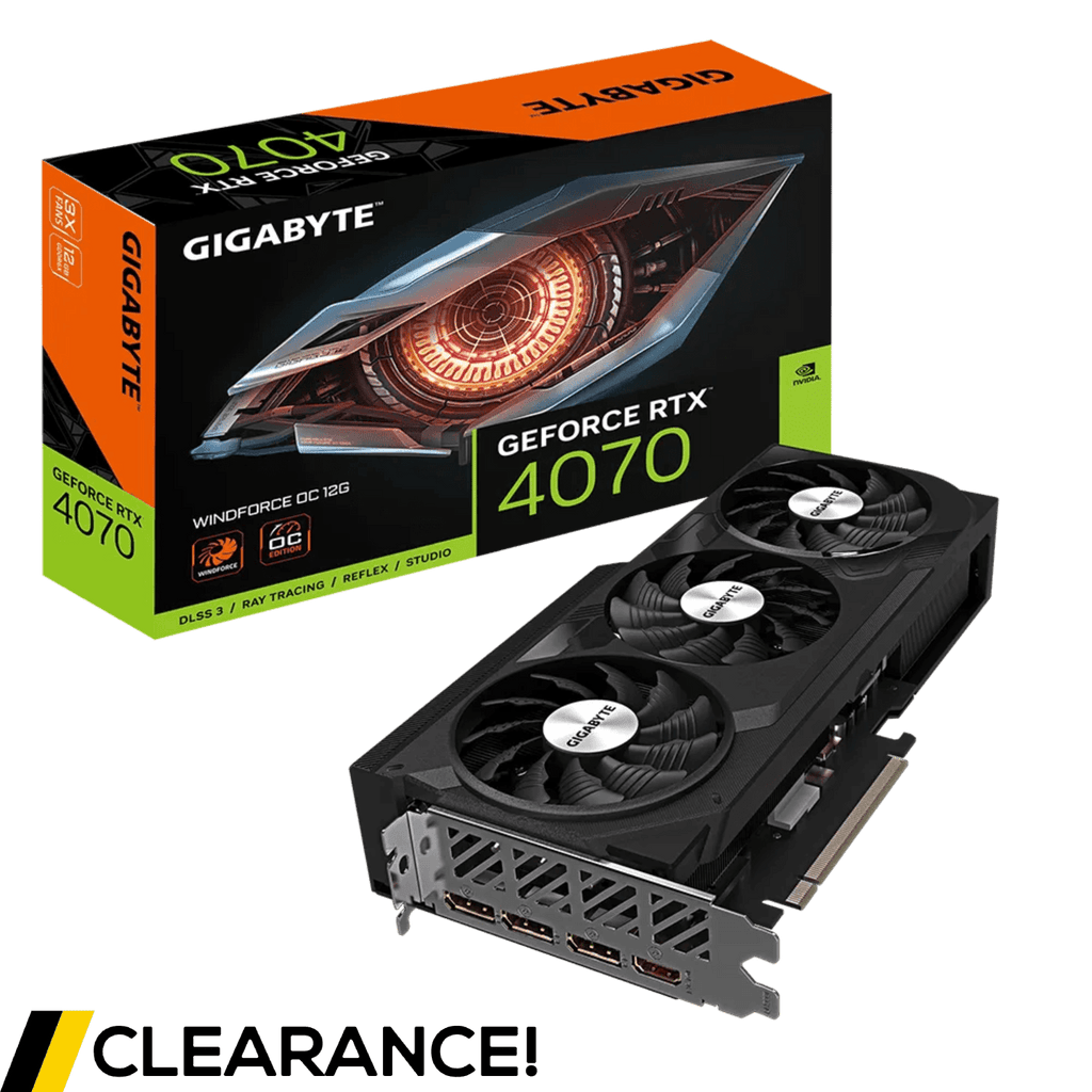 Gigabyte RTX 4070 WindForce OC 12GB Graphics Card - Grade A