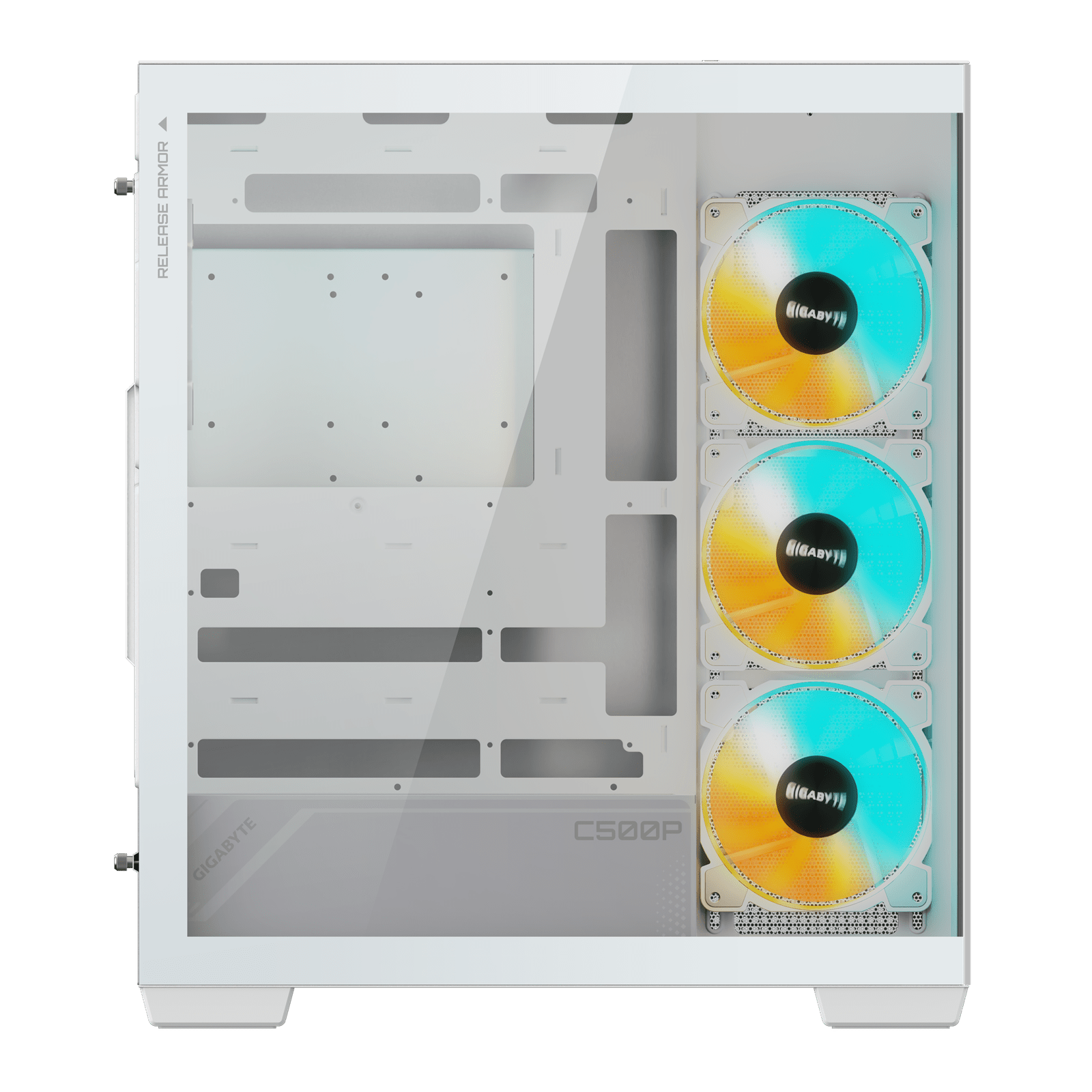 Gigabyte C500 Panoramic Stealth ICE RGB White ATX Case