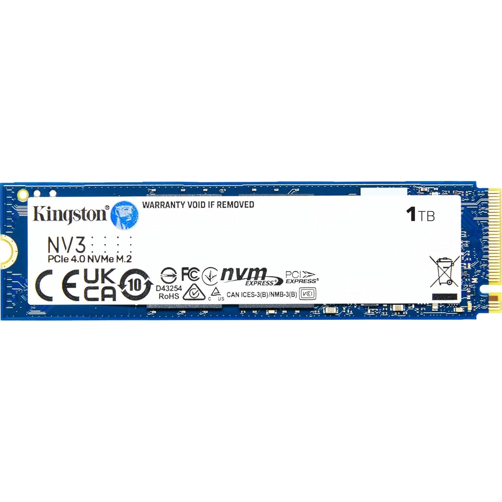 1TB Kingston NV3 PCIe 4.0 NVMe M.2 SSD