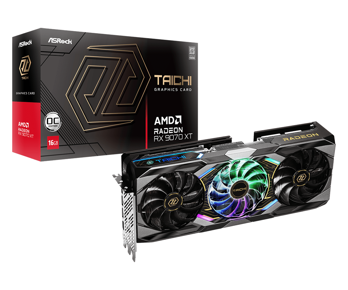 ASRock RX 9070 XT Taichi OC 16GB Graphics Card