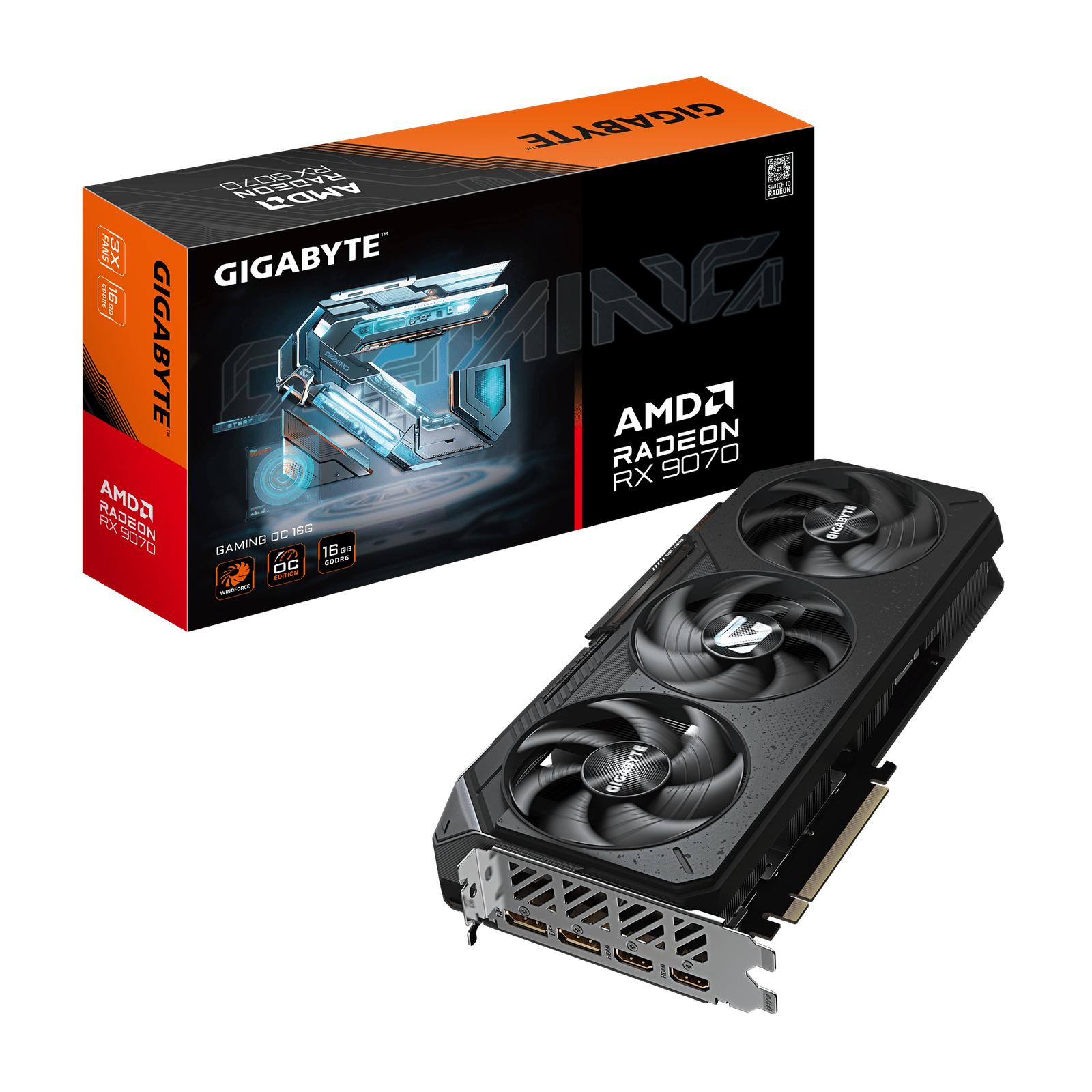Gigabyte RX 9070 Gaming OC 16GB Graphics Card