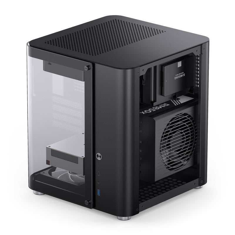 Jonsbo TK-1 2.0 Black Micro-ATX Glass Case